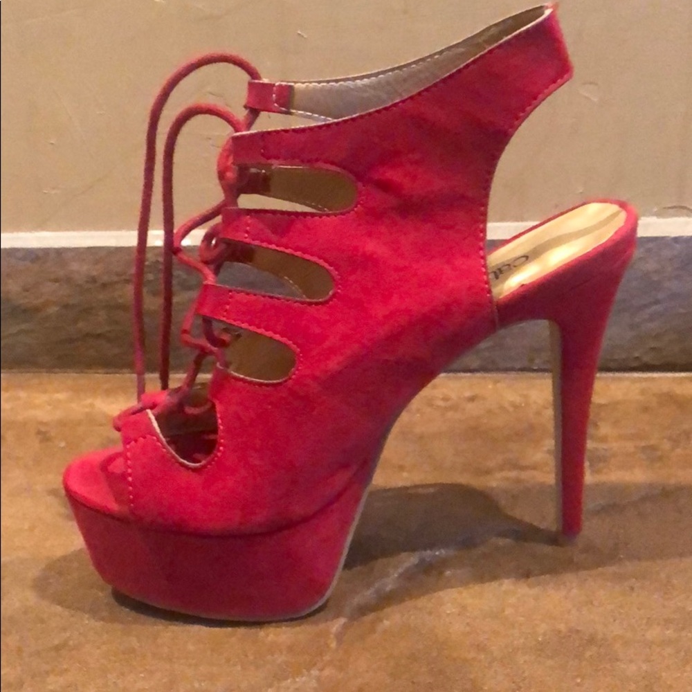 Cathy Jean Red High Heels